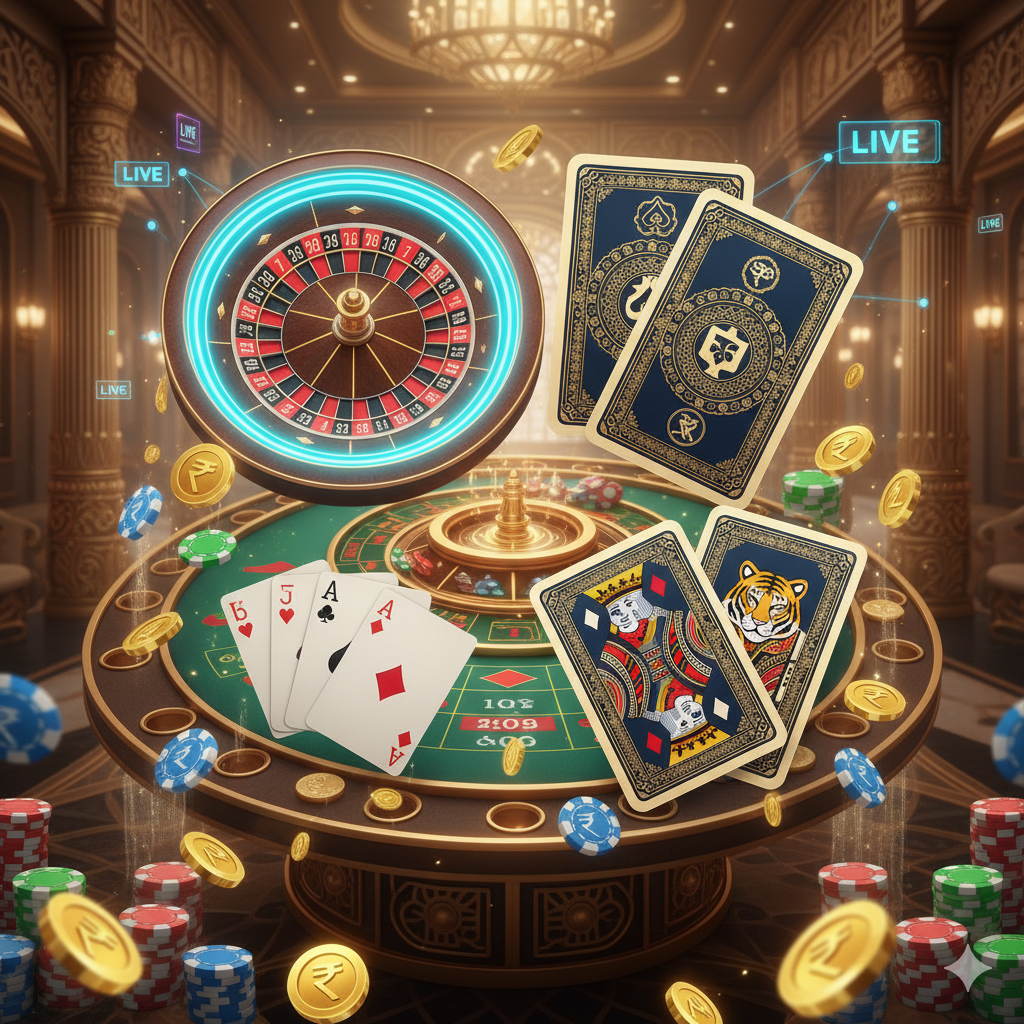 Play Roulette, Baccarat, Teen Patti, Dragon Tiger