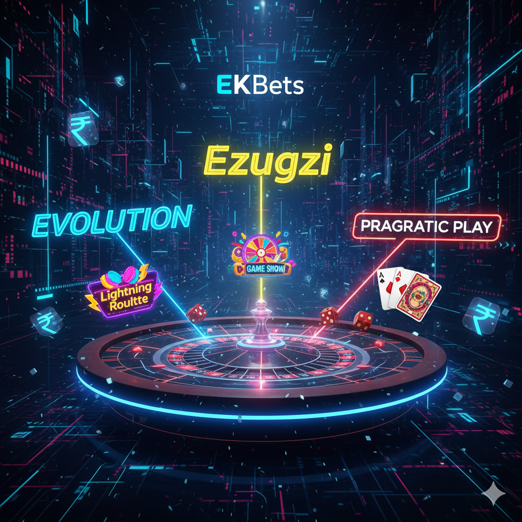 Live casino providers (Evolution, Ezugi, Pragmatic)